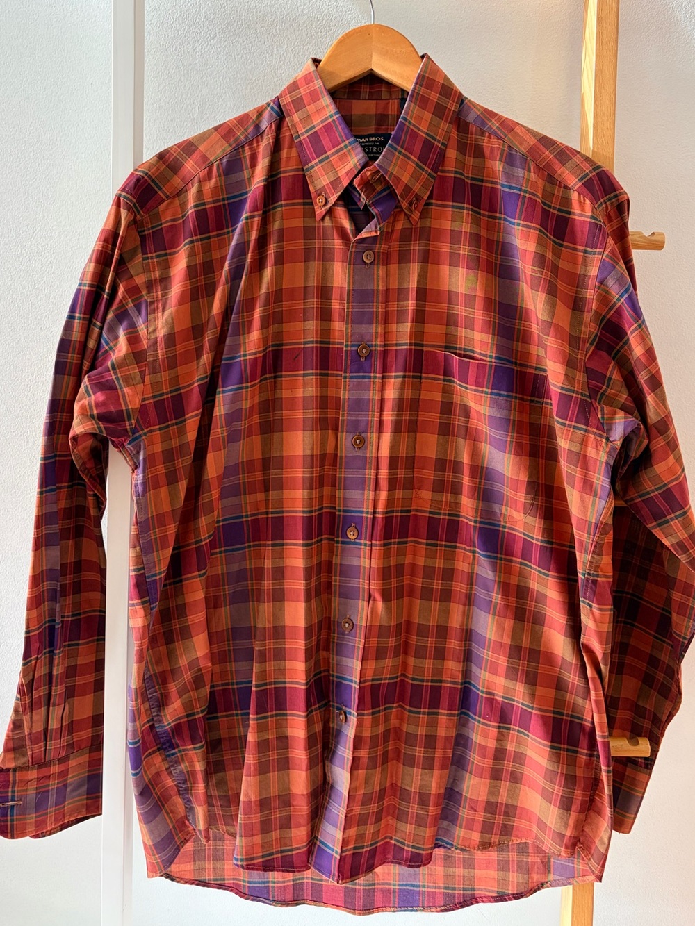 Men's Vintage‎ Gitman Brothers Plaid Button-Down Shirt